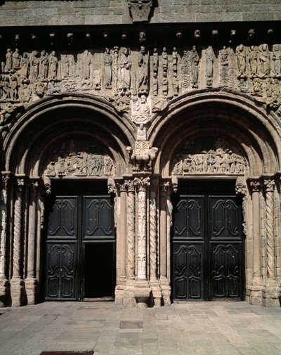 View of the Portico de las Platerias by Master Mateo